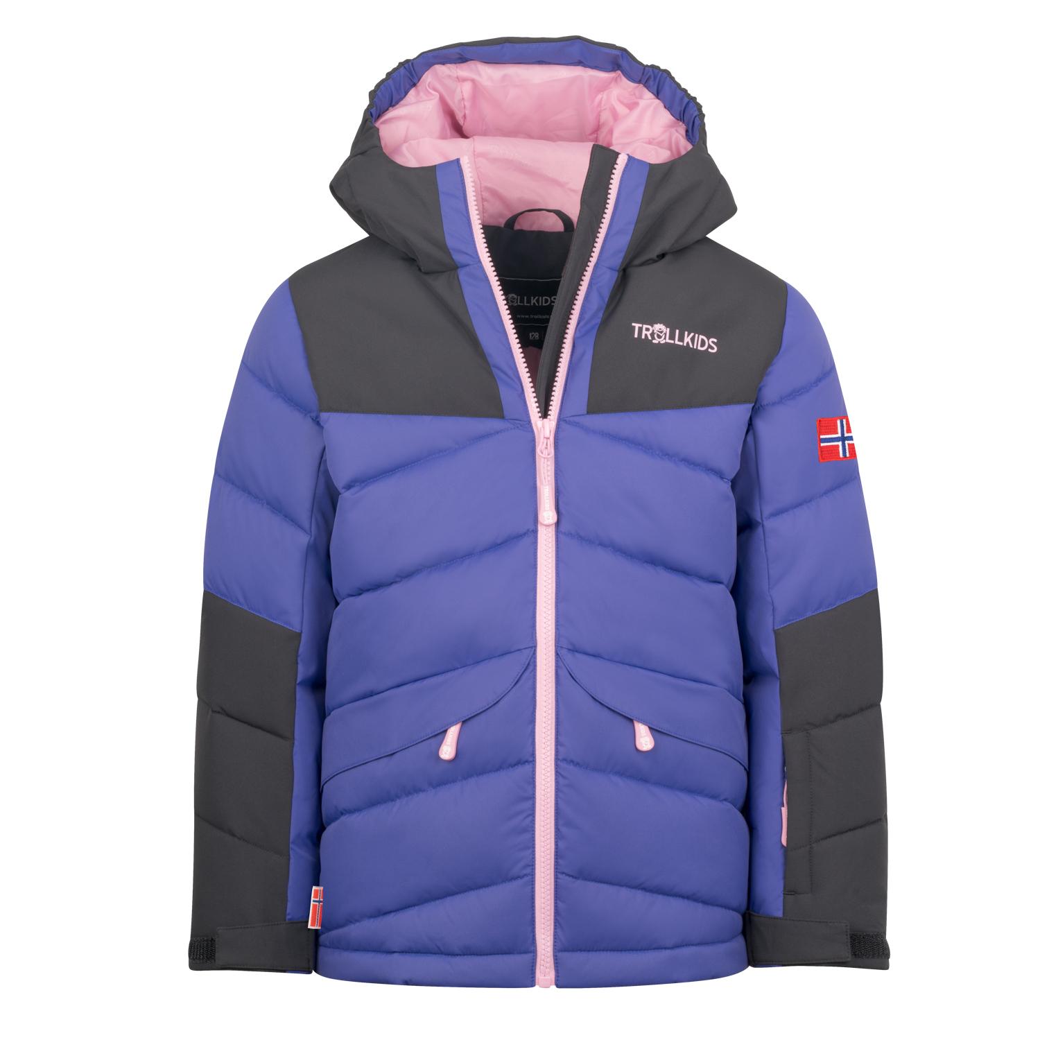 Trollkids Narvik Winterjacke M&auml;dchen - Dunkellila/Schwarz/Guave