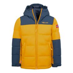 Trollkids Narvik Winterjacke Kinder Goldenes Gelb/Mystik Blau