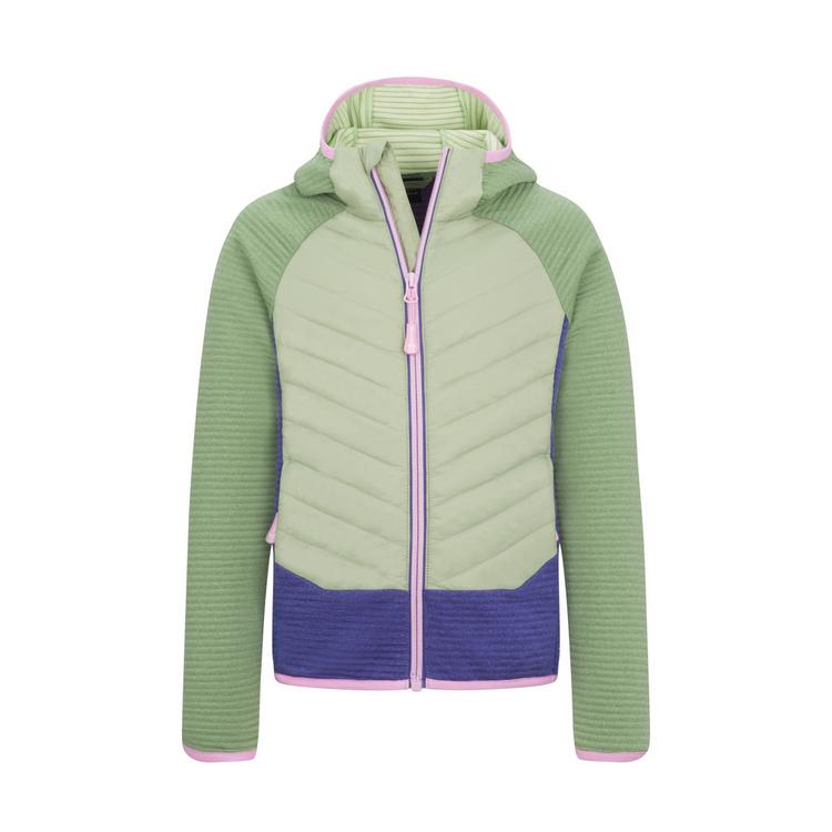 Trollkids Trollkids Sirdal Fleecejacke M&auml;dchen - Pistaziengr&uuml;n/Violettblau/Wildrose - 0 | SportScheck