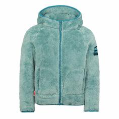 Trollkids Borgund Fleecejacke Kinder Gletschergrün/Teal-Blau