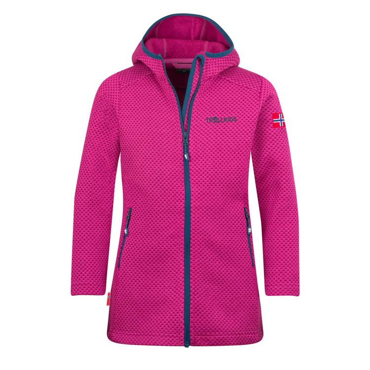 Trollkids Trollkids Jondalen Fleecejacke M&auml;dchen - Helle Beere/Madeirablau - 0 | SportScheck