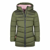 Trollkids Trondheim Winterjacke M&auml;dchen - Dunkle Olive/Marine/D&auml;mmerung Rosa