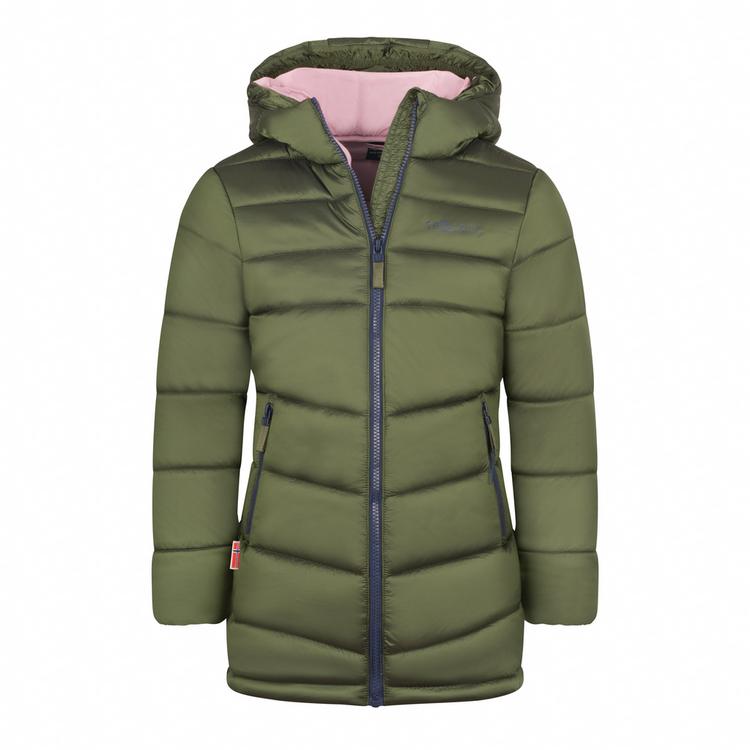 Trollkids Trollkids Trondheim Winterjacke M&auml;dchen - Dunkle Olive/Marine/D&auml;mmerung Rosa - 0 | SportScheck