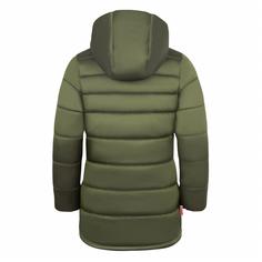 Rückansicht von Trollkids Trondheim Winterjacke Kinder Dunkle Olive/Marine/Dämmerung Rosa