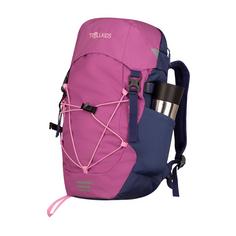Rückansicht von Trollkids Fjell Trekkingrucksack Kinder Malve Rosa/Violettblau/Wildrose