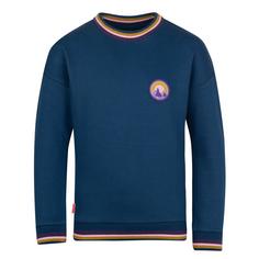 Trollkids Senja Sweatshirt Kinder Madeirablau