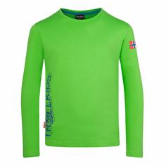 Trollkids Stavanger Longshirt Kinder Frischgrün/dunkel Marine