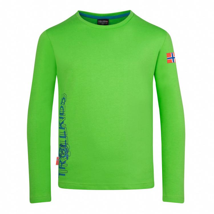 Trollkids Trollkids Stavanger Longshirt Kinder - Frischgr&uuml;n/dunkel Marine - 0 | SportScheck