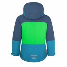 Rückansicht von Trollkids Hardanger Winterjacke Kinder Frischgrün/Mystik Blau/Dunkel Marine