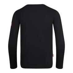 Rückansicht von Trollkids Stavanger Longshirt Kinder Schwarz/Dunkelorange