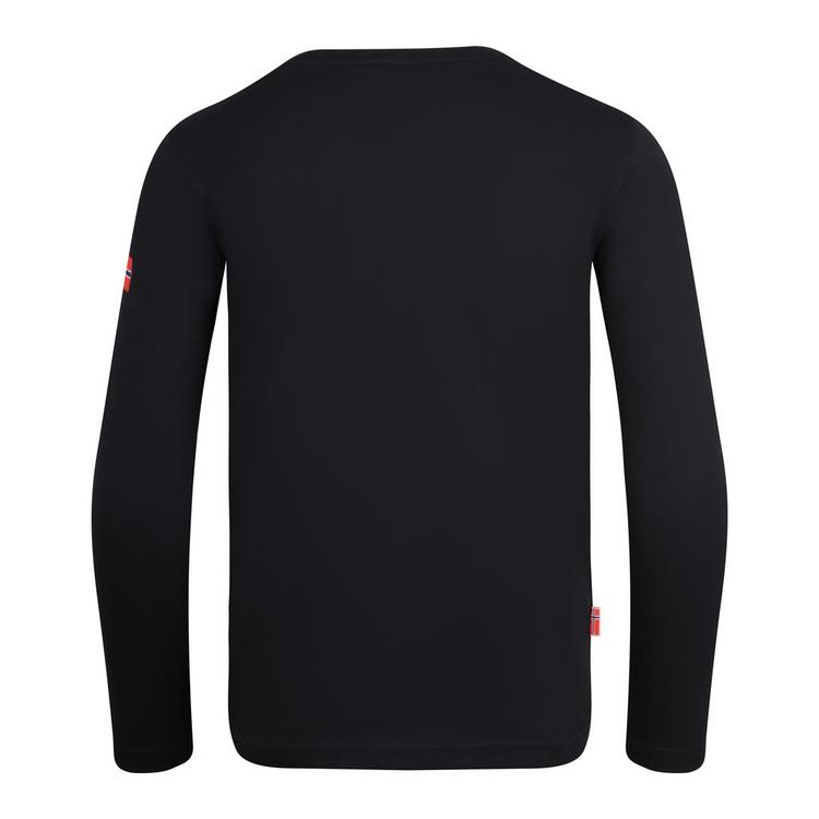 Trollkids Trollkids Stavanger Longshirt Kinder - Schwarz/Dunkelorange - 0 | SportScheck