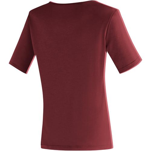 Rückansicht von Maier Sports Horda lng T-Shirt Damen Firered