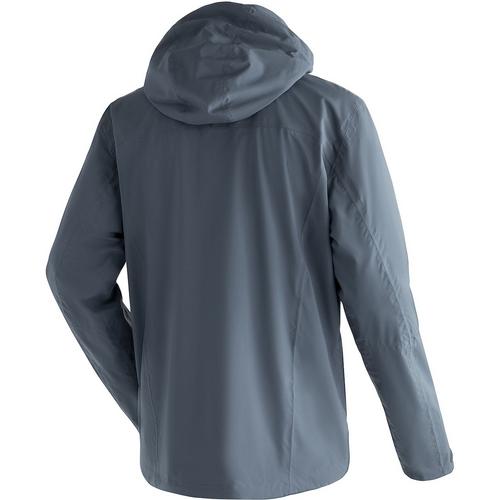 Rückansicht von Maier Sports Metor rec Softshelljacke Herren Rauchblau3496