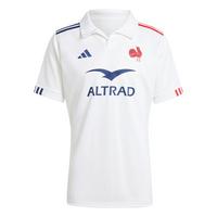 adidas Frankreich Rugby Ausw&auml;rtstrikot Funktionsshirt Herren - White