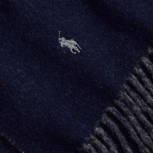 Rückansicht von Polo Ralph Lauren Schal Schal Herren Dunkelblau