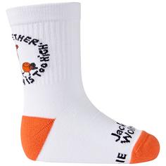 Jack Wolfskin SMILEYWORLD SOCK CL C K Wandersocken Kinder White/Mint Leaf