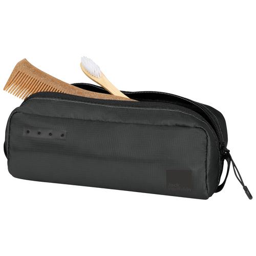 Rückansicht von Jack Wolfskin WANDERMOOD WASHBAG MINI Kulturbeutel granite black