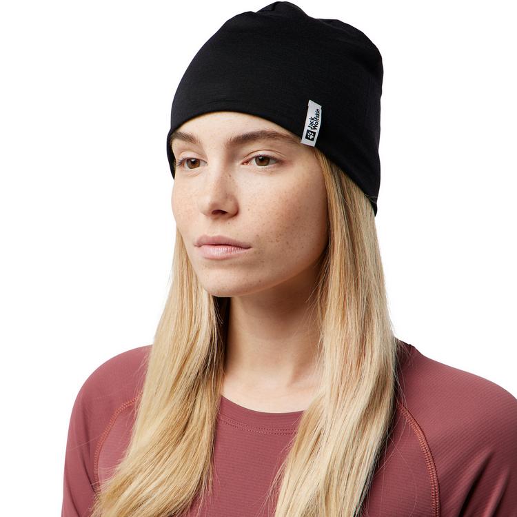 Jack Wolfskin Jack Wolfskin MERINO BEANIE Stirnband - black - 0 | SportScheck