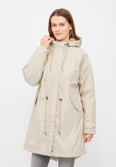 Rückansicht von Derbe Tidaholm Regenjacke Damen Fog/Caramel