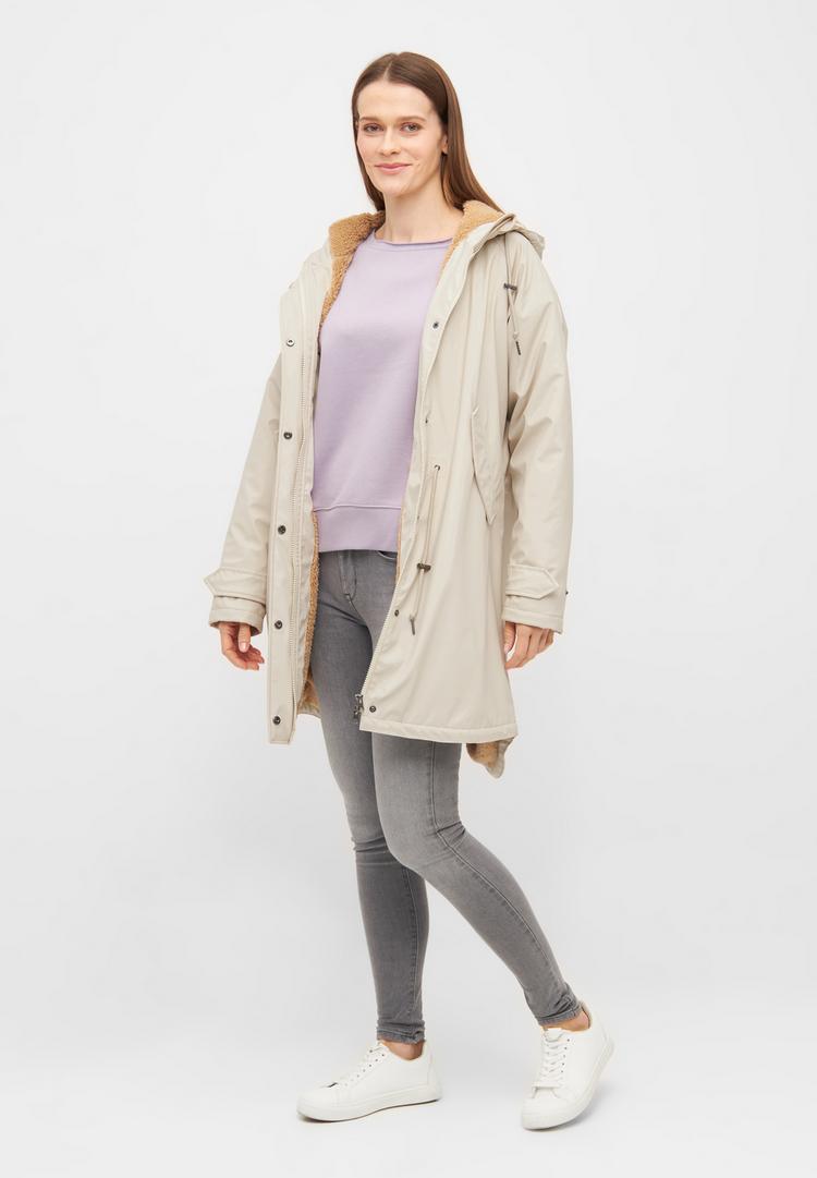 Derbe Derbe Tidaholm Regenjacke Damen - Fog/Caramel - 1 | SportScheck