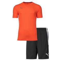 PUMA Shorts Sweatshorts Herren Schwarz/Orange