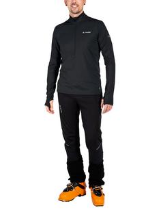 Rückansicht von VAUDE Men's Livigno Halfzip II Sweatshirt Herren black