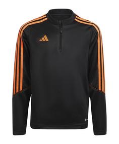 adidas Tiro 23 Club HalfZip Sweatshirt Kids Funktionssweatshirt Kinder schwarzorange