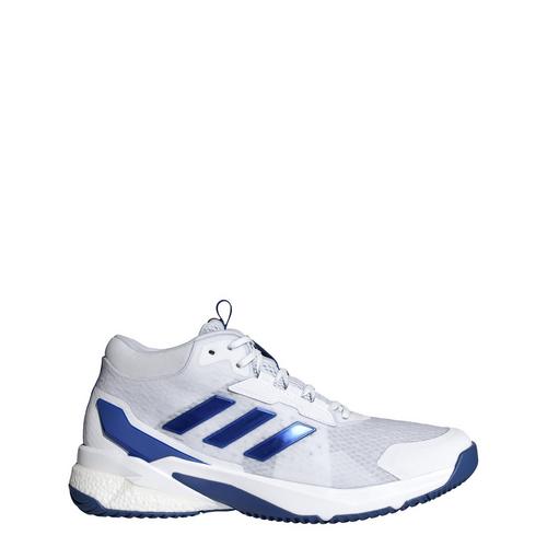 Rückansicht von adidas Crazyflight 5 Mid Indoor Schuh Hallenschuhe Herren Cloud White / Royal Blue / Cloud White