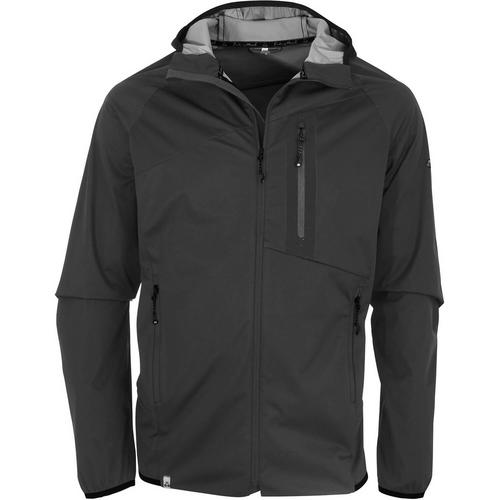 Rückansicht von Maul Sport Achenkopf Softshelljacke Herren Schwarz