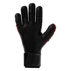 Rückansicht von Uhlsport Prediction Absolutgrip HN Torwarthandschuhe Kinder fluo rot/fluo gelb/schwarz