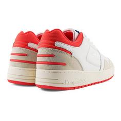 Rückansicht von KangaROOS Originals HOT SHOT LO Sneaker Weiß/Rot