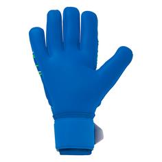 Rückansicht von Uhlsport AQUASOFT HN Torwarthandschuhe pacific blau/fluo grün/weiß