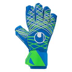 Uhlsport Aquasoft Torwarthandschuhe pacific blau/fluo grün/weiß