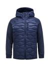 Peak Performance M Helium Down Hybrid Hood Funktionsjacke Herren - blau