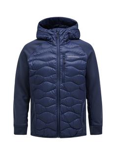 Peak Performance M Helium Down Hybrid Hood Funktionsjacke Herren BLAU