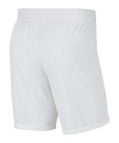 Rückansicht von Nike Vapor Knit III Short Fußballshorts Herren weissschwarz