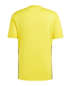 Rückansicht von adidas Tabela 23 Trikot Fußballtrikot Herren gelbschwarzschwarz