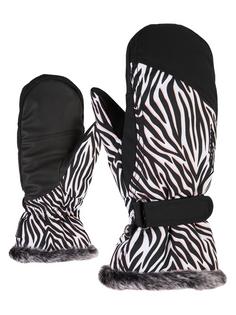 Ziener KEM Skihandschuhe wild zebra print