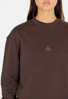 Rückansicht von SOS Bovec Sweatshirt Damen 5104 Coffee Bean