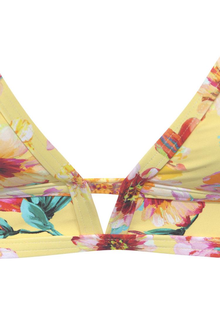 sunseeker sunseeker Triangel-Bikini-Top Bikini Oberteil Damen - gelb bedruckt - 0 | SportScheck