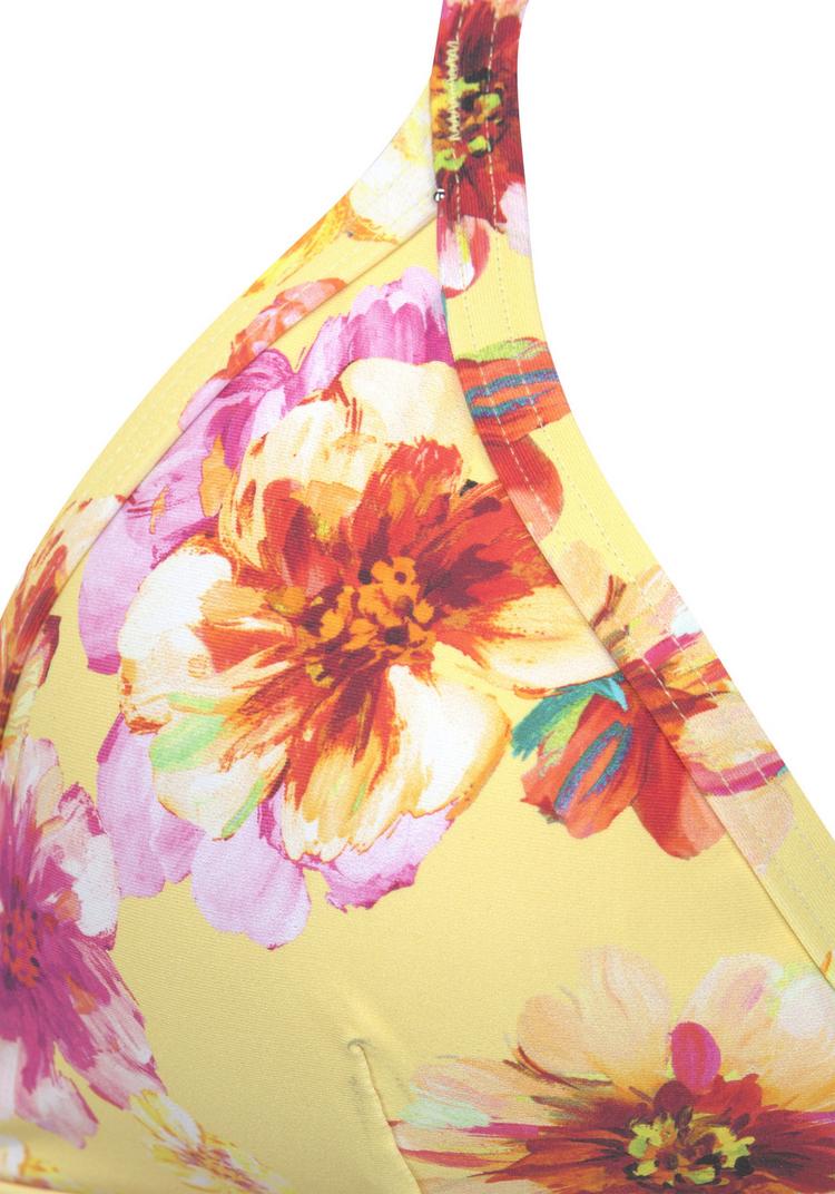 sunseeker sunseeker Triangel-Bikini-Top Bikini Oberteil Damen - gelb bedruckt - 1 | SportScheck