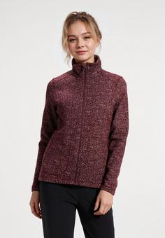 Rückansicht von Human Nature Jau Strickjacke Damen bordeaux