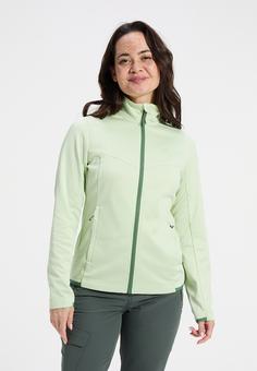 Rückansicht von Human Nature Osas Fleecejacke Damen light green