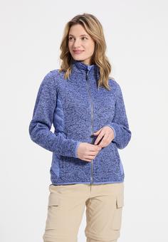 Rückansicht von Human Nature Huesca Fleecejacke Damen blue