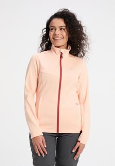 Rückansicht von Human Nature Osas Fleecejacke Damen Salmon