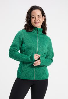 Rückansicht von Human Nature Huesca Fleecejacke Damen green