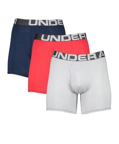 Under Armour Charged Boxerjock Short 3er Pack Boxershorts Herren rot