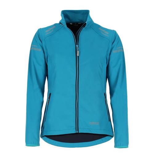 Rückansicht von PRO-X-elements HELLEN Softshelljacke Damen Neontürkis