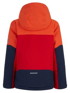 Rückansicht von Ziener AGIMO JUNIOR Skijacke Kinder red salsa