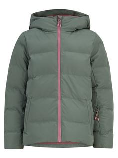 Ziener AMANI JUNIOR Skijacke Kinder green mud